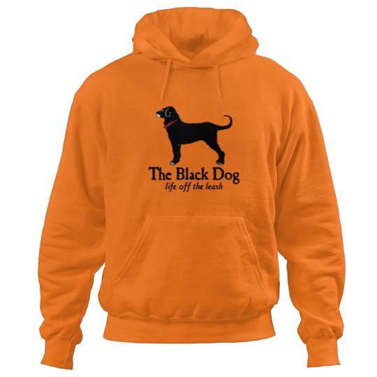 Discover The Black Dog Logo Life Off The Leash Hoodies
