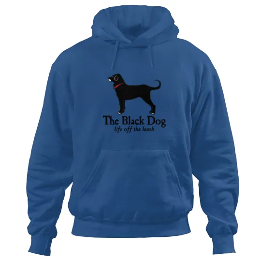 Discover The Black Dog Logo Life Off The Leash Hoodies
