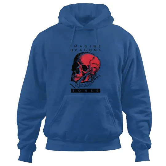 Discover Vintage Bones Imagine Dragons Skull Art Hoodies