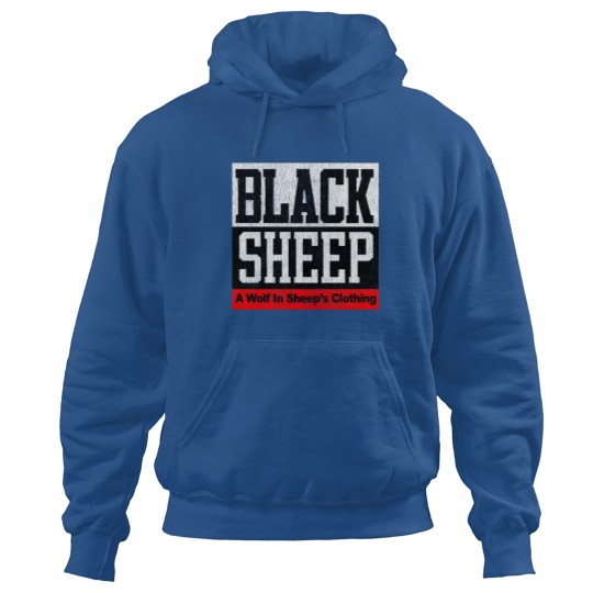 Discover Black Sheep Vintage Raproup Distressed Wolf In Sheep&39;s Clothing Logo 90&39;s Hoodies
