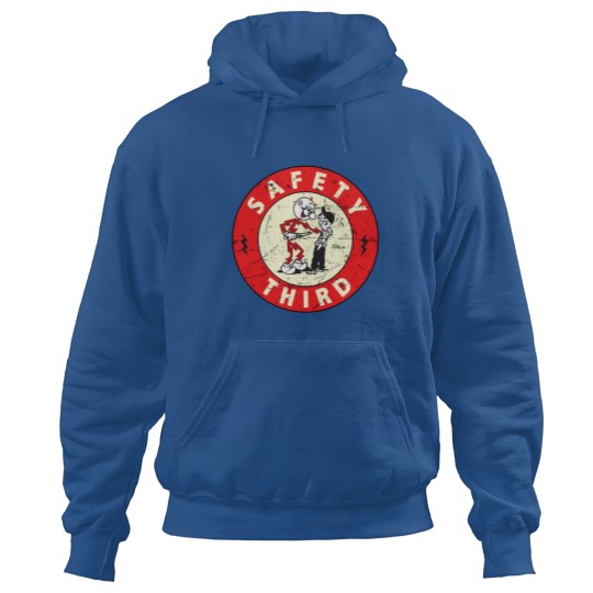 Discover Safety Third Reddy Kilowatt Electric City Vintage Hoodies