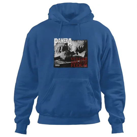 Discover PANERA Vulgar Display Of FLOUR Metal Band Parody Spoof Mayhem Skull Hoodies