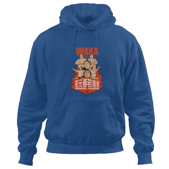 Discover Wakamotoharu and Wakatakakage Japanese sumo wrestlers Hoodies