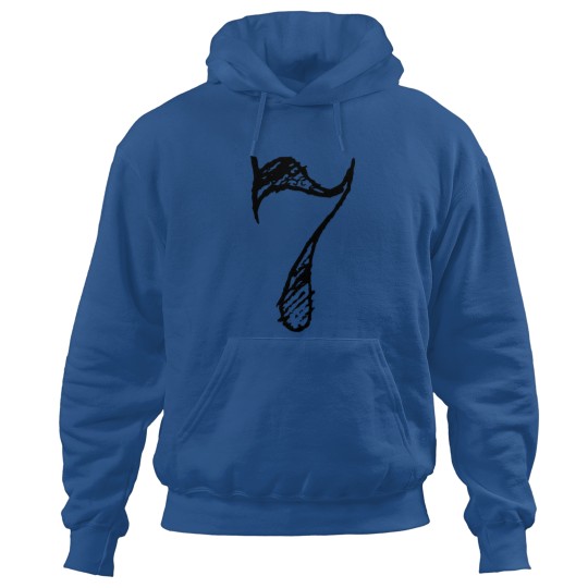 Discover Number 7 seven hand drawn Hoodies