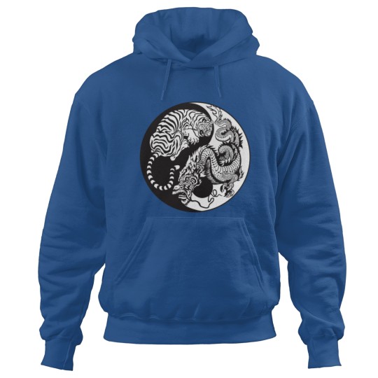Discover dragon and tiger yin and yang symbol Hoodies