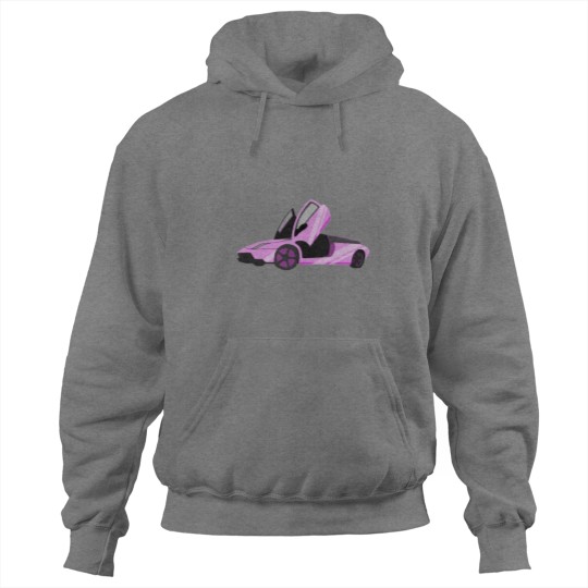 Discover Pink Sports Car Hoodies