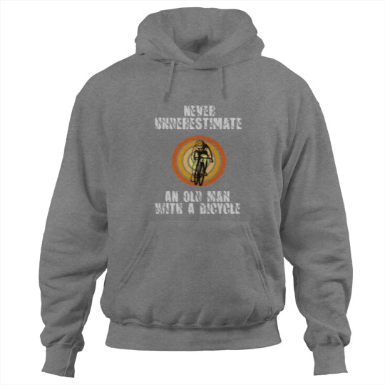 Discover Never Underestimate An Old Man With A Bicycle (1) Hoodies