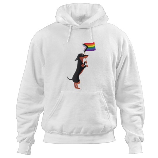 Discover Dachshund Pride Flags Lgbtq Rainbow Hoodies
