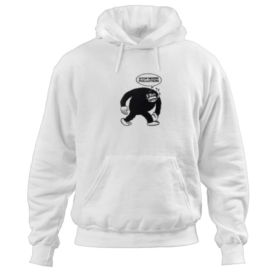 Discover Noise Pollution monkeys Logo Hoodies