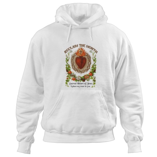 Discover Catholic Hoodies Reclaim the Month Sacred Heart of Jesus Hoodies