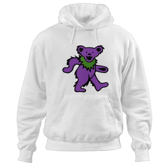 Discover Grateful Bear Purple Dead Hoodies