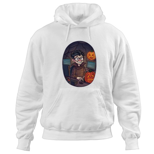 Discover halloweens computer Geek 2 Hoodies
