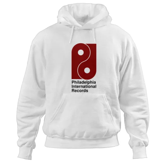 Discover Philadelphia International Records Red Logo Hoodies
