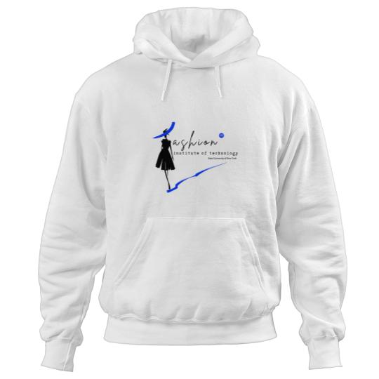Discover Fashion Institute of Technology In Blacks Blue Line Hoodies