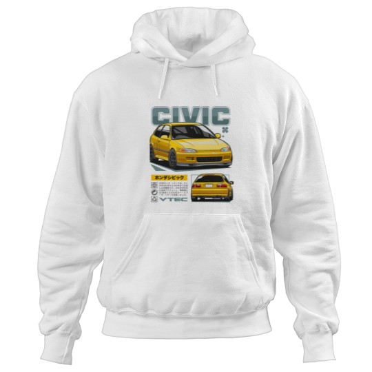 Discover Civic EG JDM Hoodies