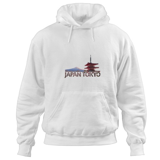 Discover Tokyo Japan Mount Fuji red Chureito Pagoda Souvenir Hoodies