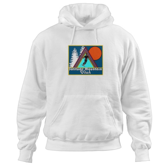 Discover Solitude mountains Utah skis vacation snow board -3 Hoodies
