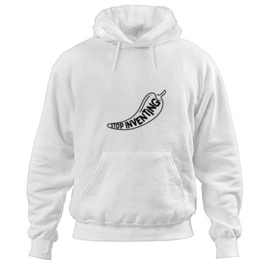 Discover Stop Inventing - Blacks Logo Hoodies