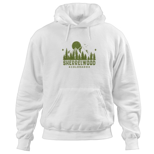 Discover Sherrelwood Colorado mountains Souvenir Hoodies