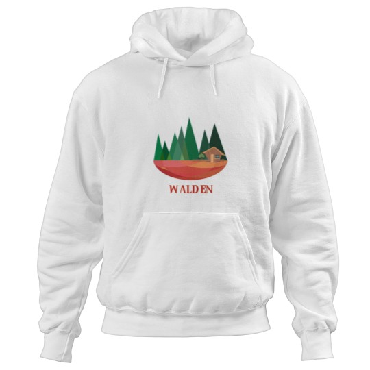 Discover Walden - Thoreau s little wood house between the forest Hoodies