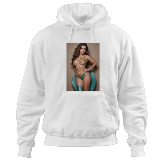 Discover brunettes Mermaid Pin Up Hoodies