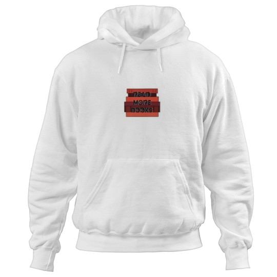 Discover Read More Books red book stack Hoodies