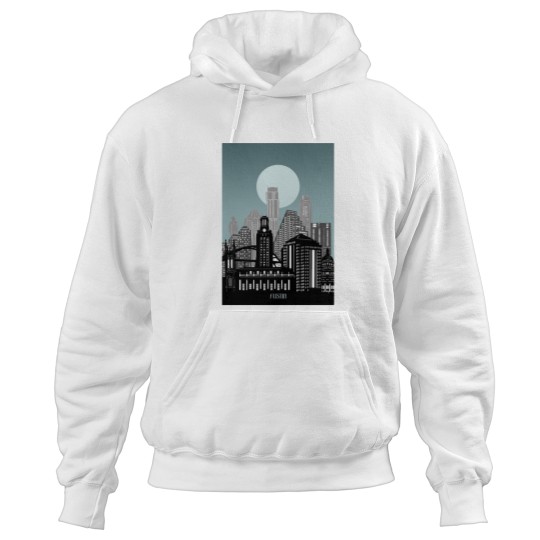 Discover austin skyline Hoodies