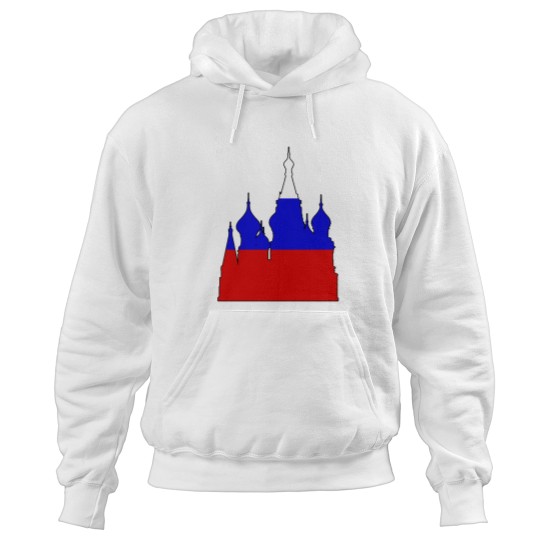 Discover Russiass - Saint Basil's Cathedral (Flag) _010 Hoodies