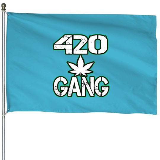 Discover 420 Gang Marijuanaa Gift (1) House Flags