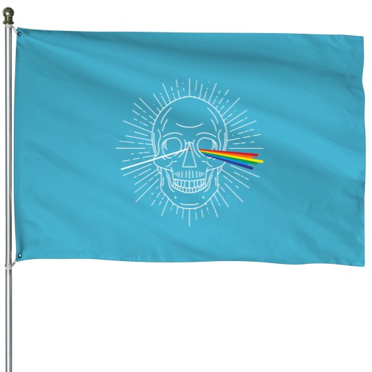 Discover Pink Floyds Skull House Flags
