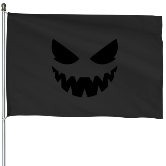 Discover Jack O Lantern Pumpkin face House Flags