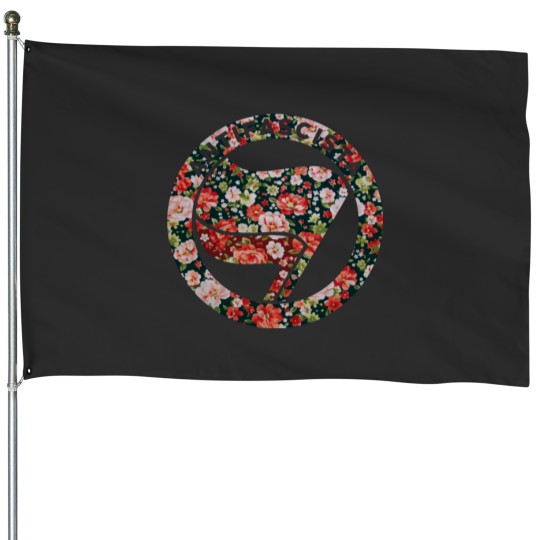 Discover Antifa Floral House Flags