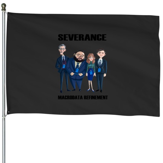 Discover Severance Lumon macrodata refinement House Flags