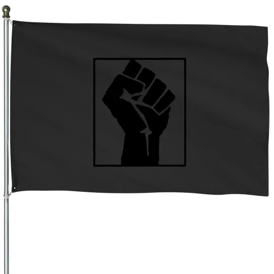 Discover POWER Black fist House Flags