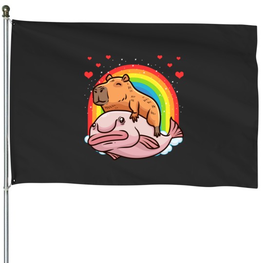 Discover Capybar a Giant Cavy Rodent With Hearts Capybar a House Flags