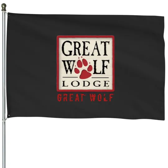 Discover Great Wolf Lodge Logo Essential House Flags
