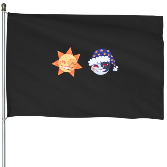 Discover FNAF SB Sun and Moon House Flags