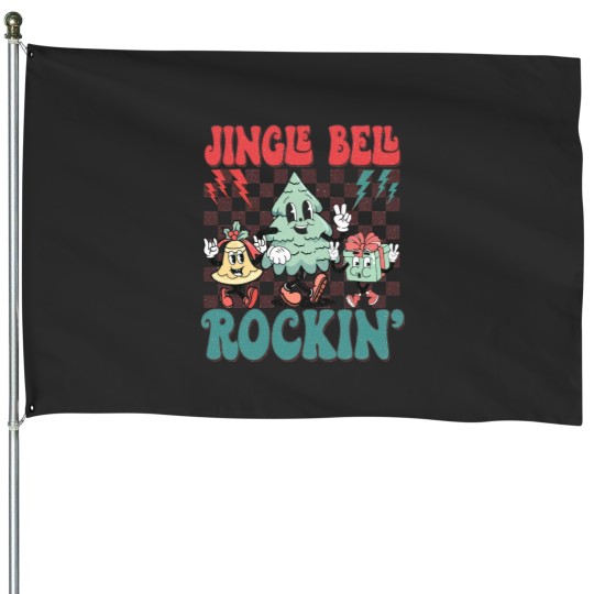 Discover Jingle Bell Rockin House Flags,Its The Most Wonderful Time Of The Year