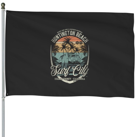Discover Huntington Beach Surf City West Coasts Wildest Surf Spot Orange County Southern House Flags