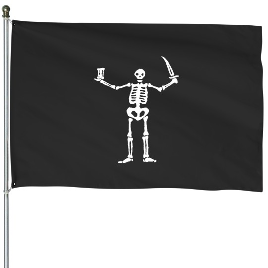 Discover Black Sails Pirate Flag White Skeleton House Flags