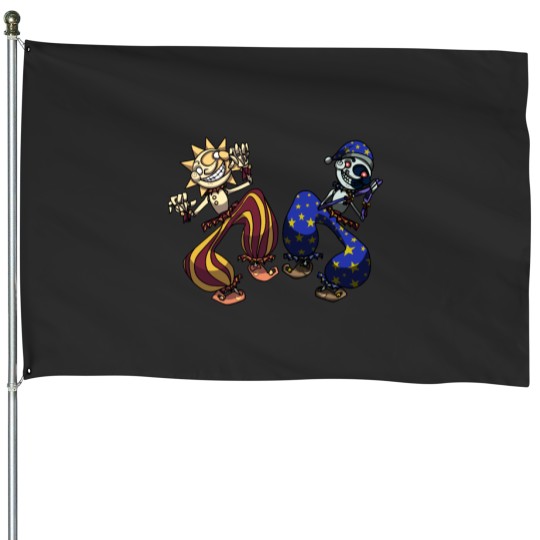 Discover Sun and Moon - FNAF Security Breach House Flags
