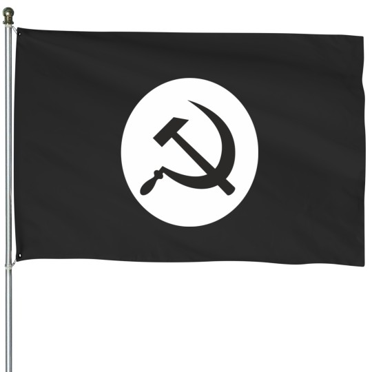 Discover Hammer and sickle (Like Sid Vicious) House Flags