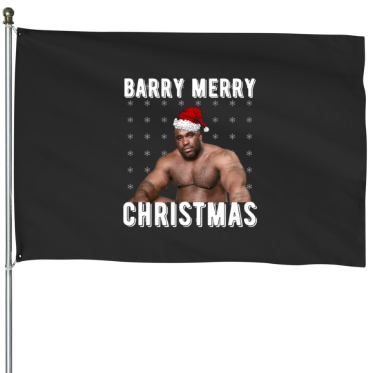 Discover Barry Merry Christmas House Flags