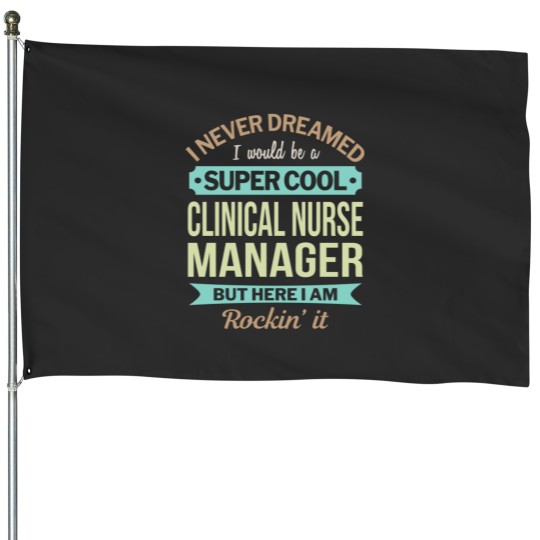 Discover Clinical Nurse Manager Gift Funny Appreciation Pullover House Flags