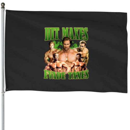 Discover Hit Maxes Evade Taxes Mike Ohearn Funny Meme Gym House Flags