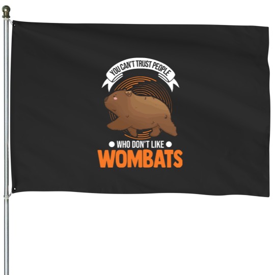 Discover Wombat Australian Wombat House Flags