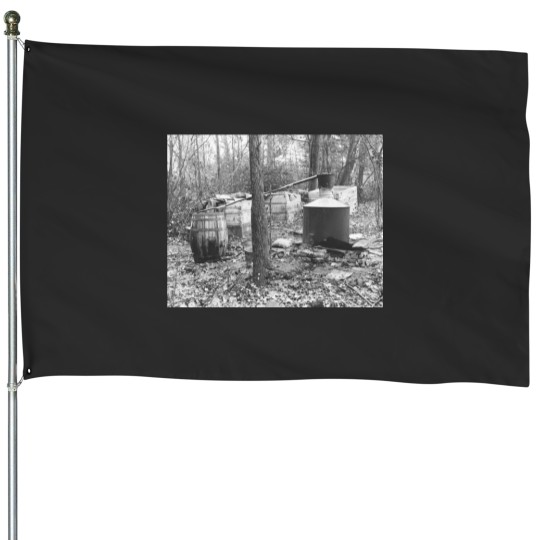 Discover Moonshine Still in the Woods 1931 Vintage Photo65 House Flags