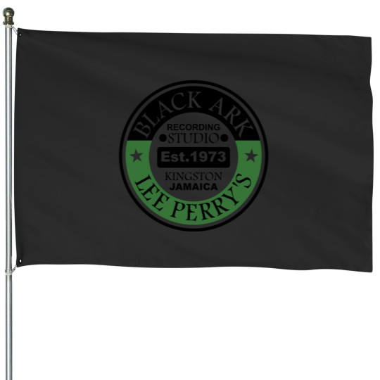 Discover Lee scratch perry black ark logo reggae _s record collector jamaica roots dub classic t shi Classic House Flags