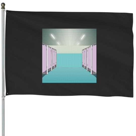 Discover Toilet Squid Ga me House Flags