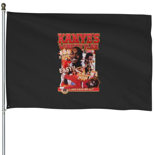 Discover Kanye Workout Plan Vintage House Flags